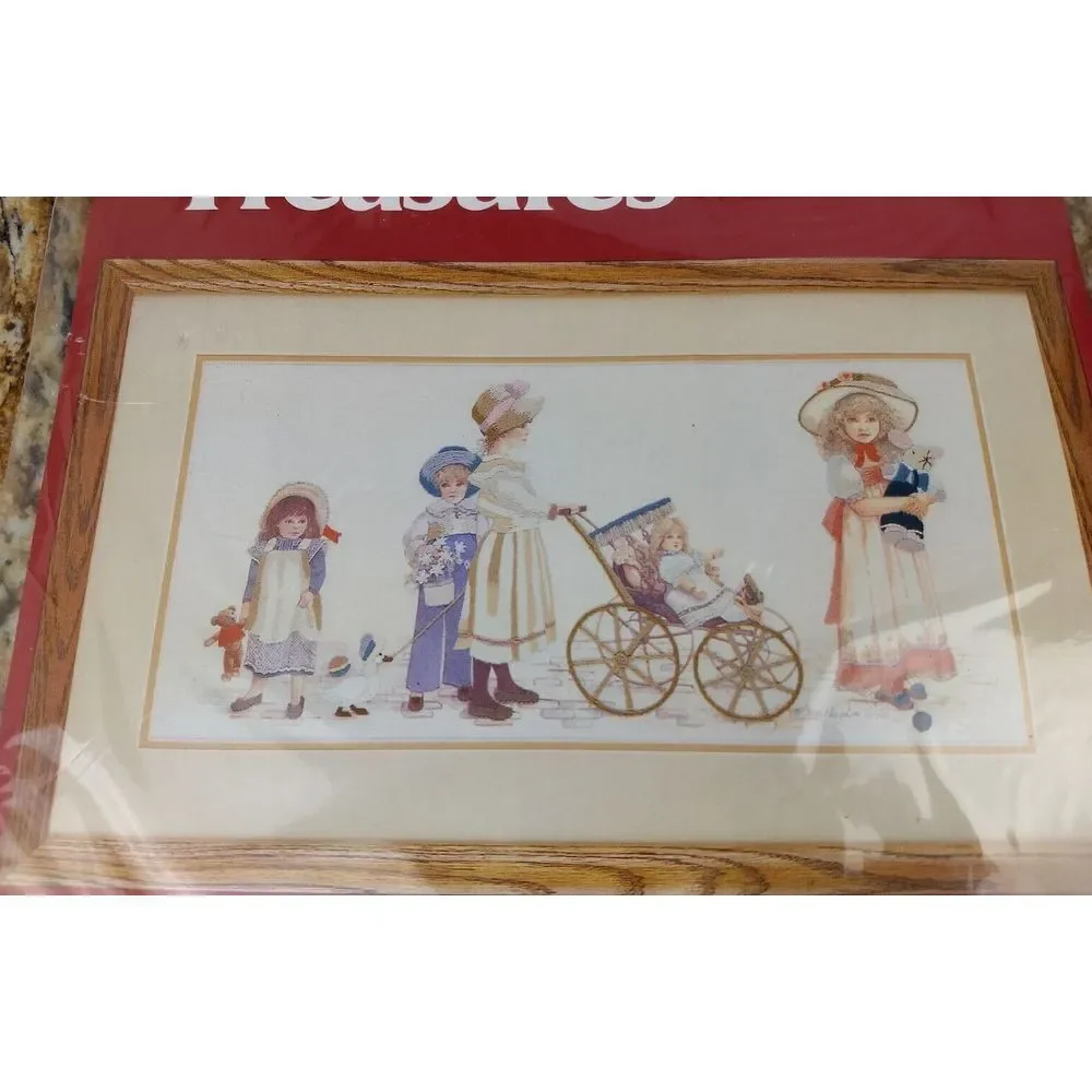 NEEDLE TREASURES Embroidery Crewel Stitchery Kit Jan Hagara‎ IN LINE Vintage NOS